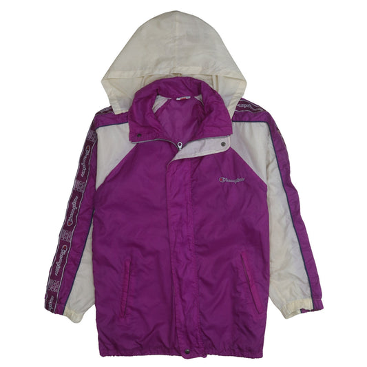 Womens UK Size M Champion Purple Windbreaker Coat