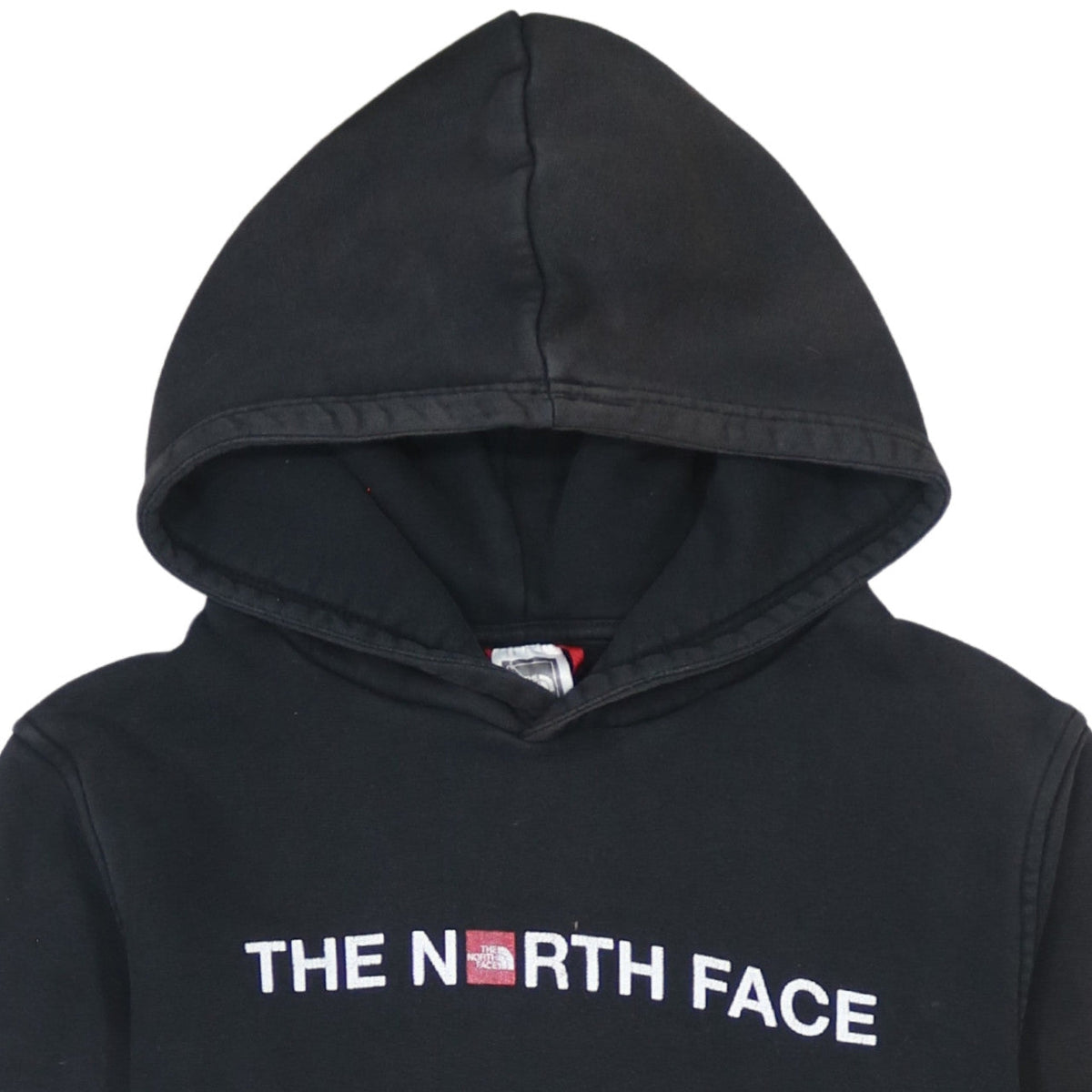 Additional view of The North Face boys’ black xl pullover hoodie cotton logo sweatshirt