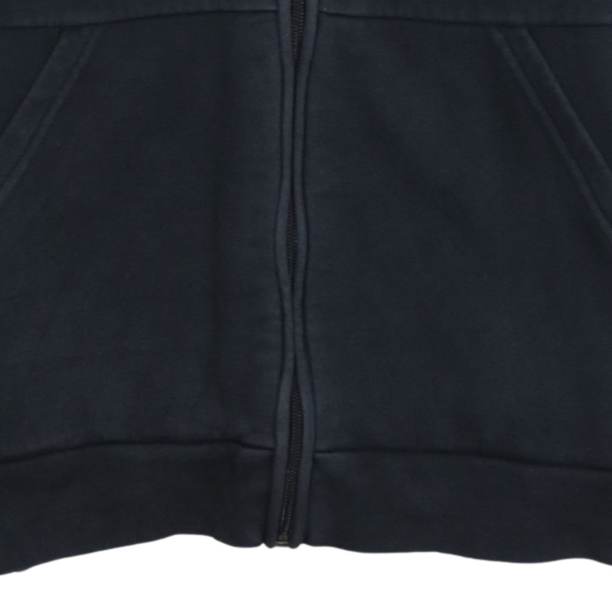 Additional view of Adidas boys’ black full zip hoodie, size 13-14, years fleece lined sportswear