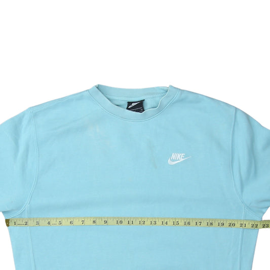 Womens UK Size S Nike Blue Pullover Sweatshirt