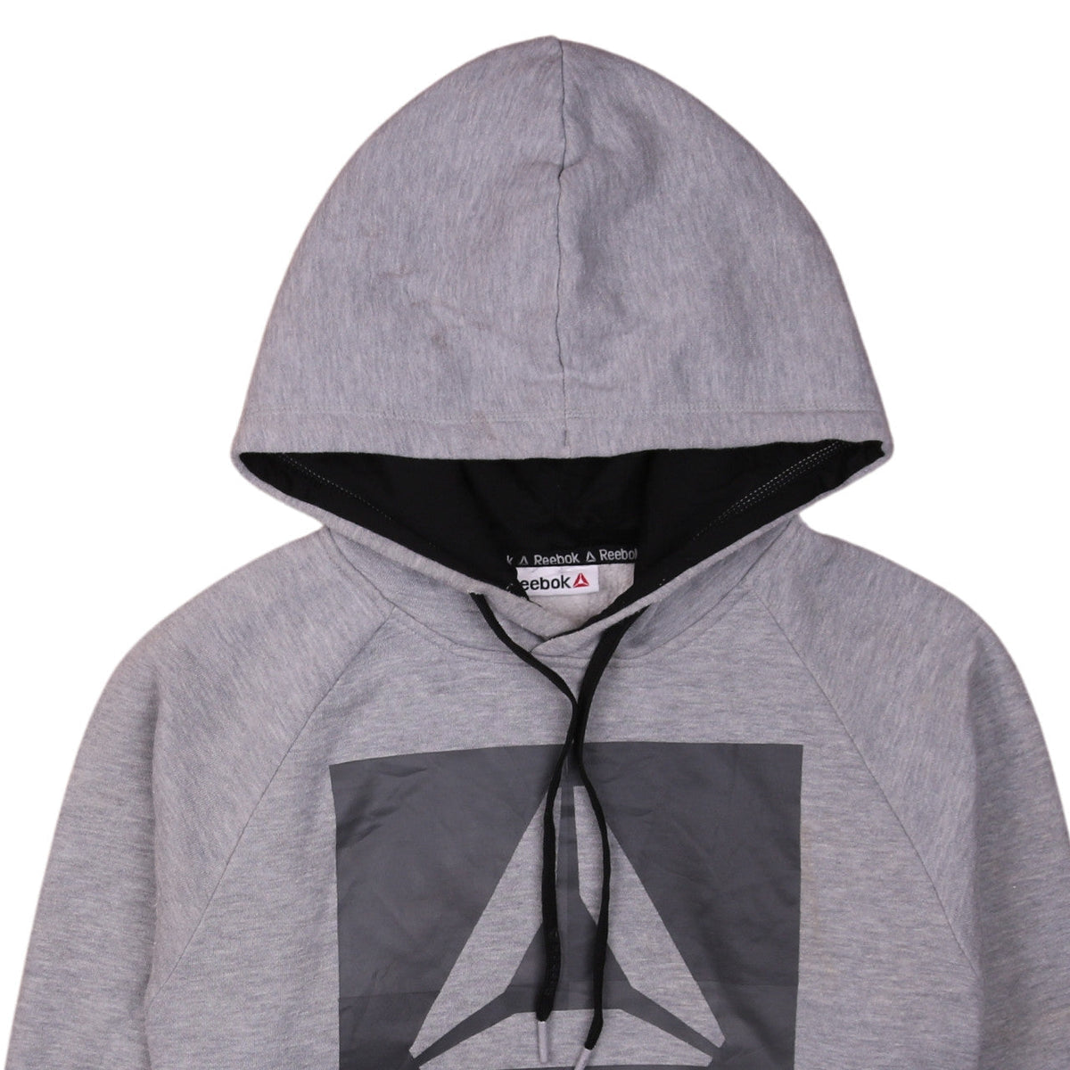 Mens UK Size M Reebok Grey Pullover Hoodie