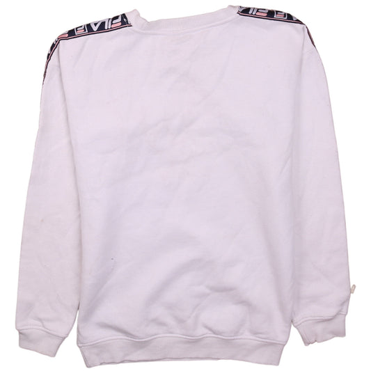 Mens UK Size XS FILA White Pullover Sweatshirt