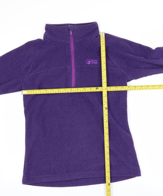 Womens UK Size 12 North Ridge Purple Hiking Walking Gym & Training Jacket