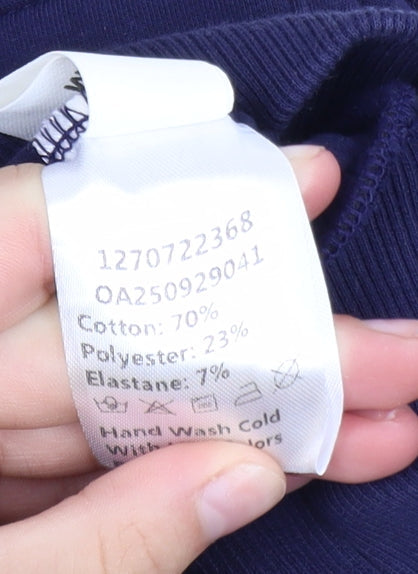 Womens UK Size M Commense Blue Pullover Sweatshirt