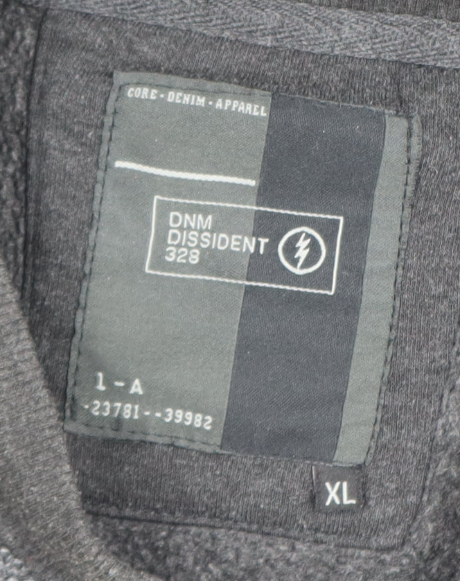 Mens UK Size XL Dissident Grey Pullover Sweatshirt