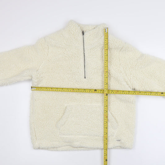 Womens UK Size M Hollister Ivory Pullover Sweatshirt