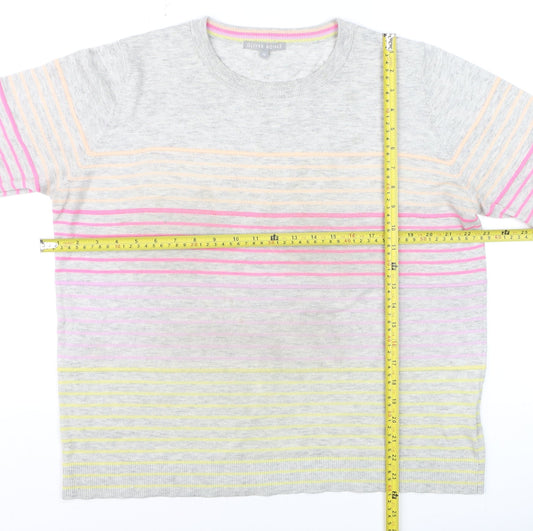 Womens UK Size 16 Oliver Bonas Multicoloured Pullover Jumper