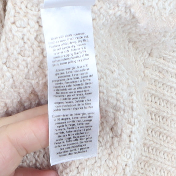 Womens UK Size 6 Miss Selfridge Beige Pullover Jumper
