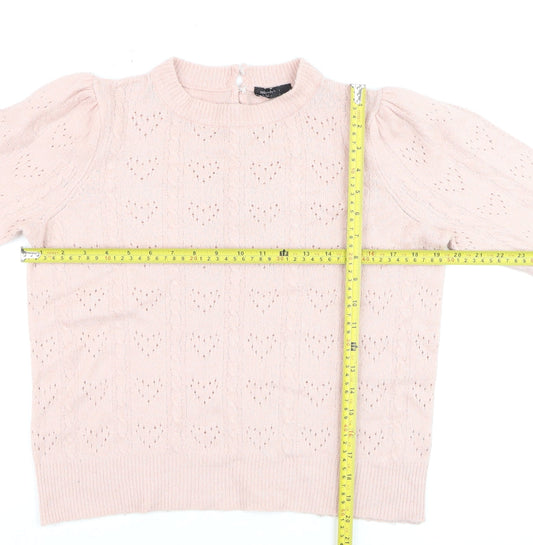 Womens UK Size 10-12 Nobody's Child Pink Pullover Jumper
