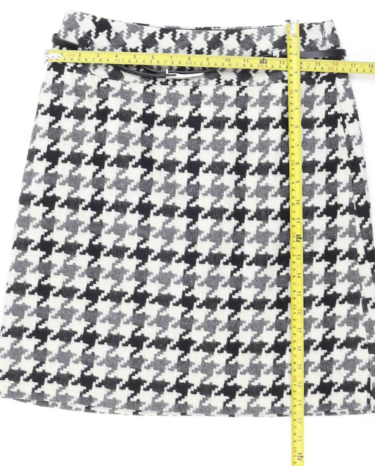 Womens UK Size 10 Marks and Spencer A-Line Tweed Skirt