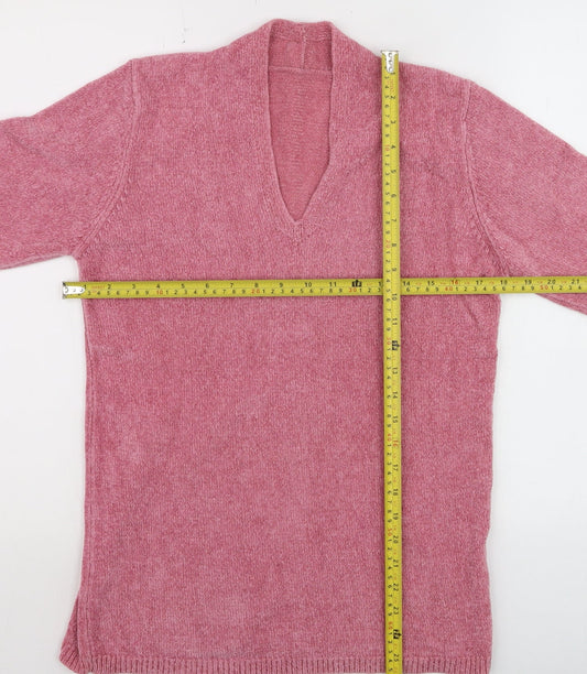 Womens UK Size 8 Marks and Spencer Pink Pullover Jumper