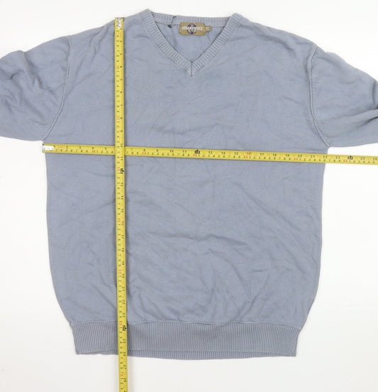 Mens UK Size XL Urban Vintage Blue Pullover Jumper