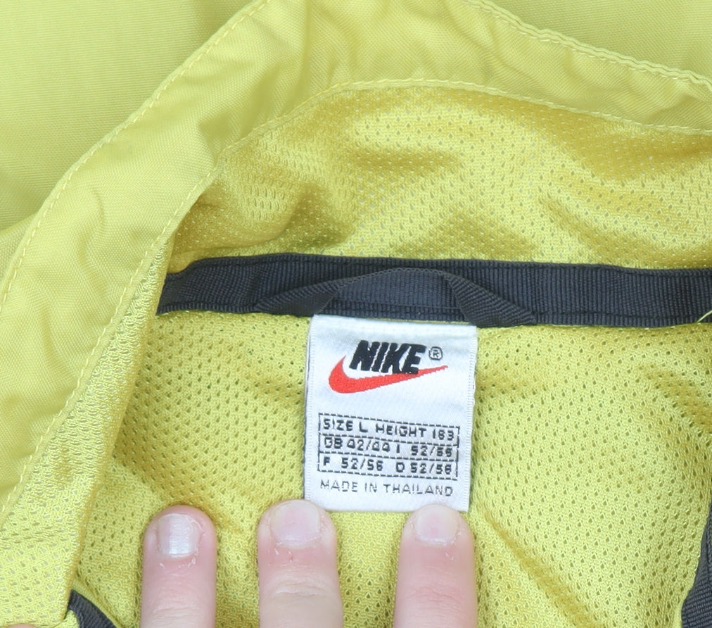 Womens UK Size L Nike Yellow Running & Jogging Walking Gym & Training Jacket