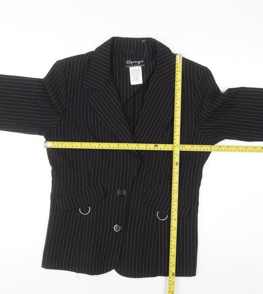 Womens UK Size 6 Spago Collection Regular Black Suit Jacket