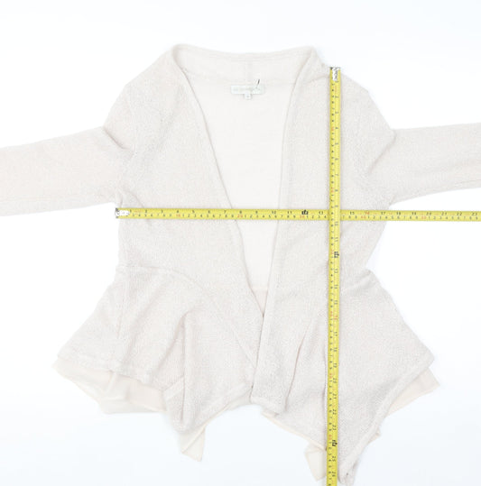 RJR John Rocha Women's Beige Open Knit Cardigan Size 12