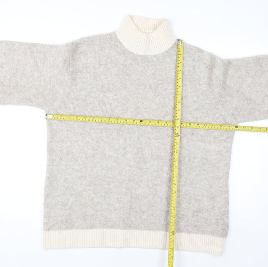 Womens UK Size L Marks and Spencer Beige Pullover Jumper