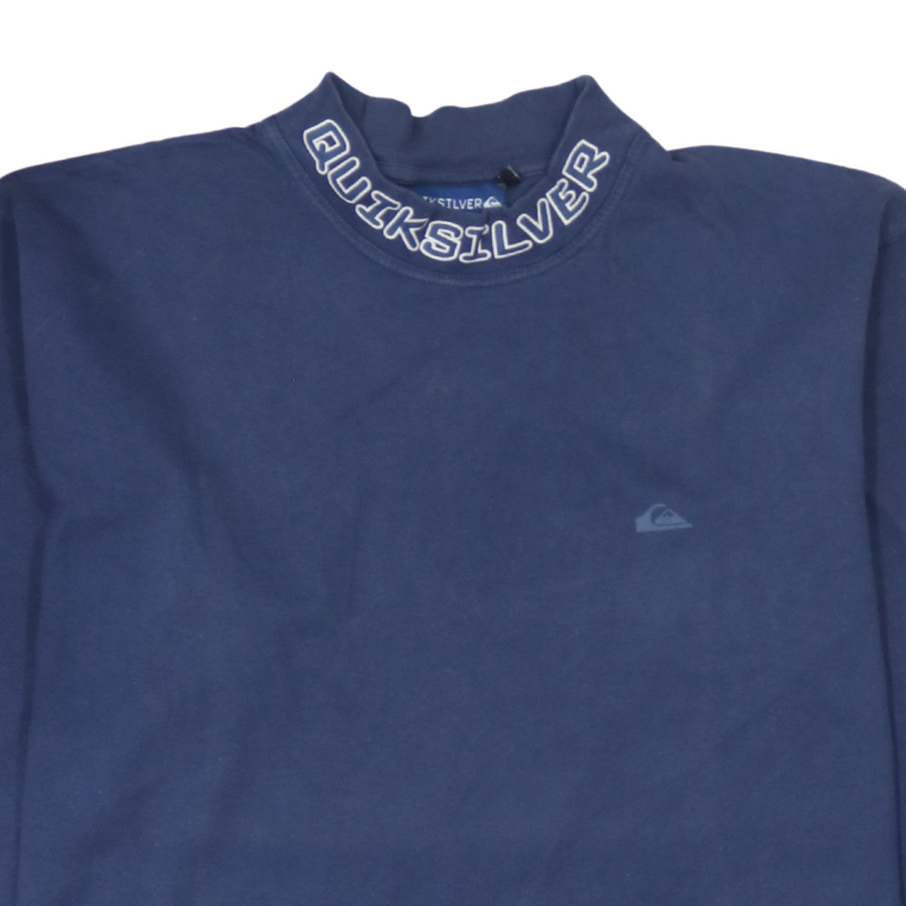 Mens UK Size M Quiksilver Blue Pullover Sweatshirt