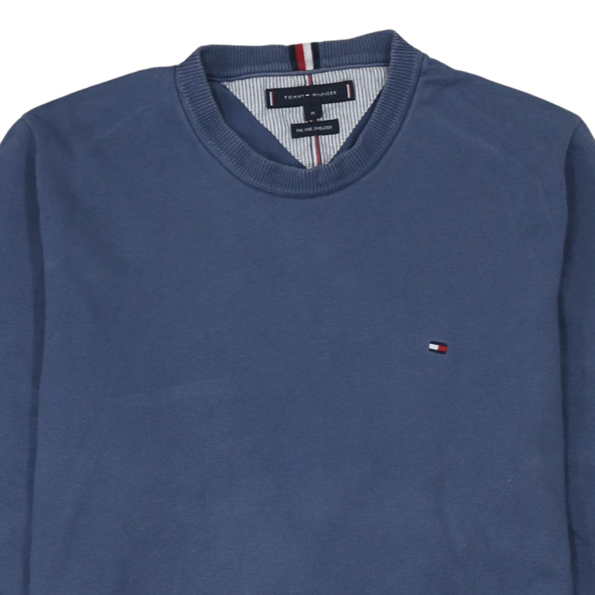 Mens UK Size M Tommy Hilfiger Blue Pullover Jumper