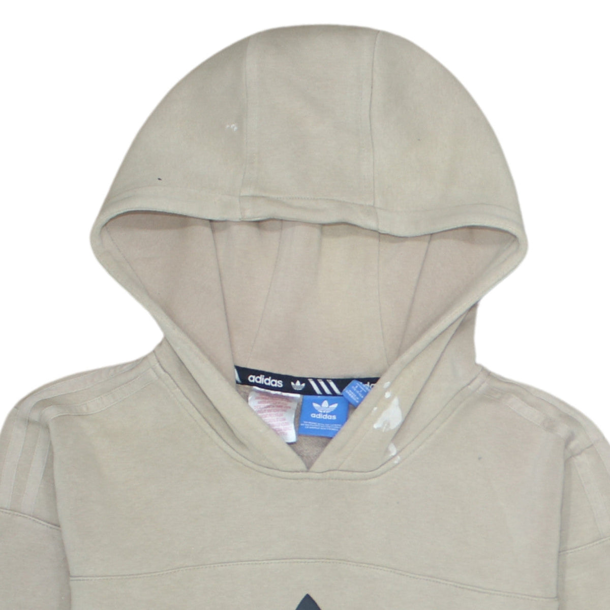 Additional view of Adidas boys’ beige hooded pullover hoodie xl 15-16 years logo print