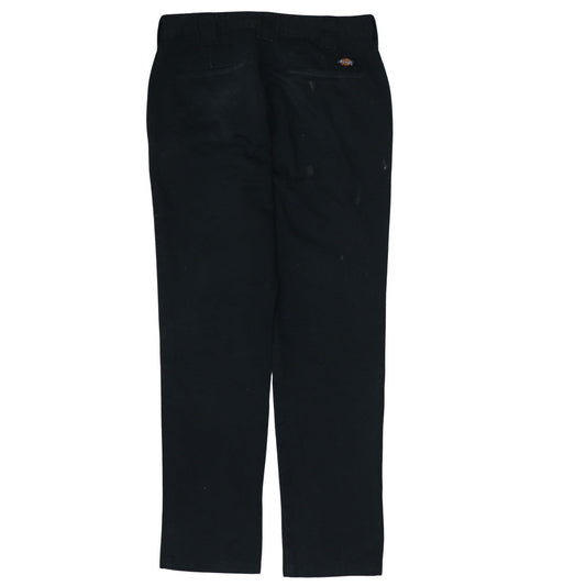 Mens UK Size 32 Dickies Regular Fit Chino Black Trousers