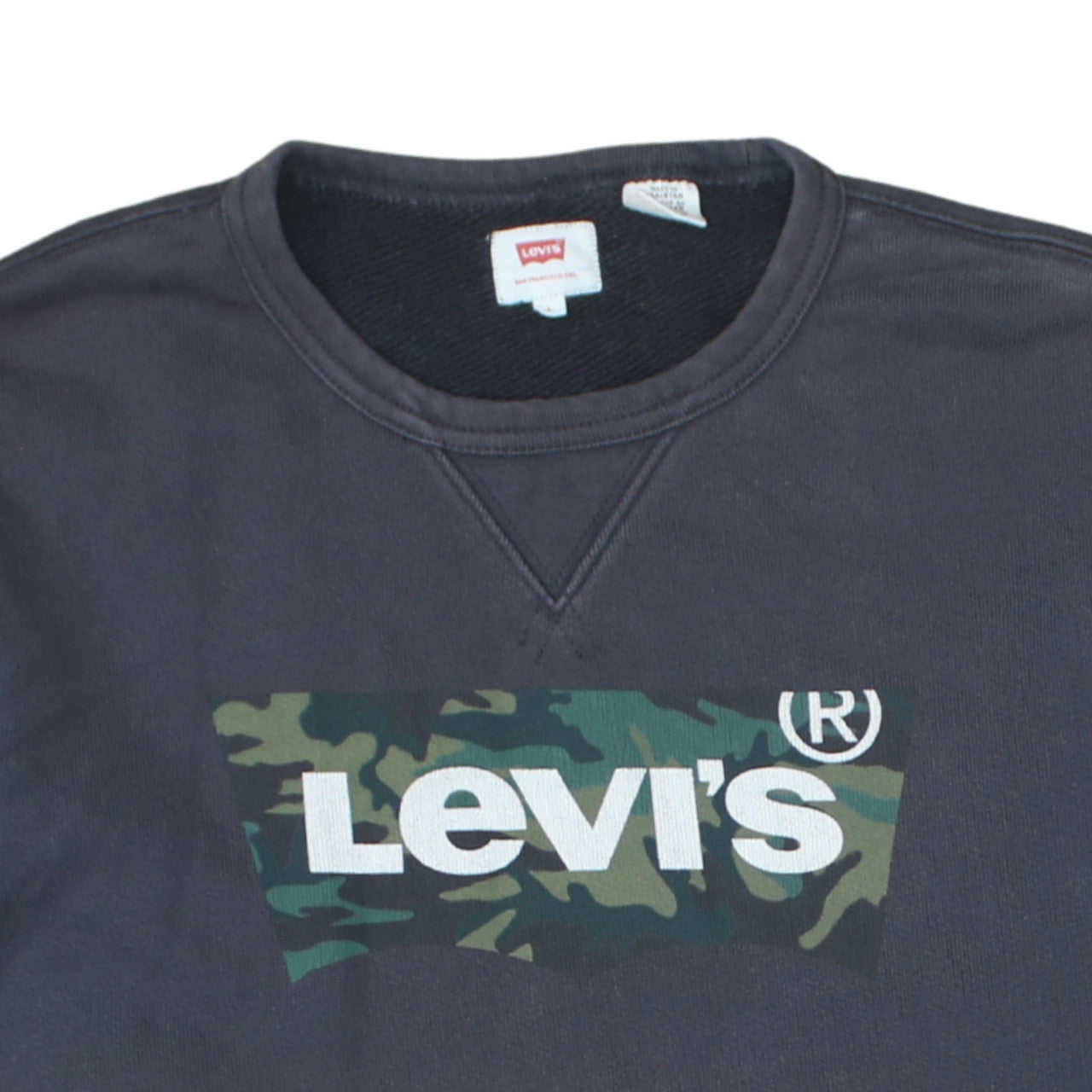 Mens UK Size L Levi's Blue Pullover Sweatshirt