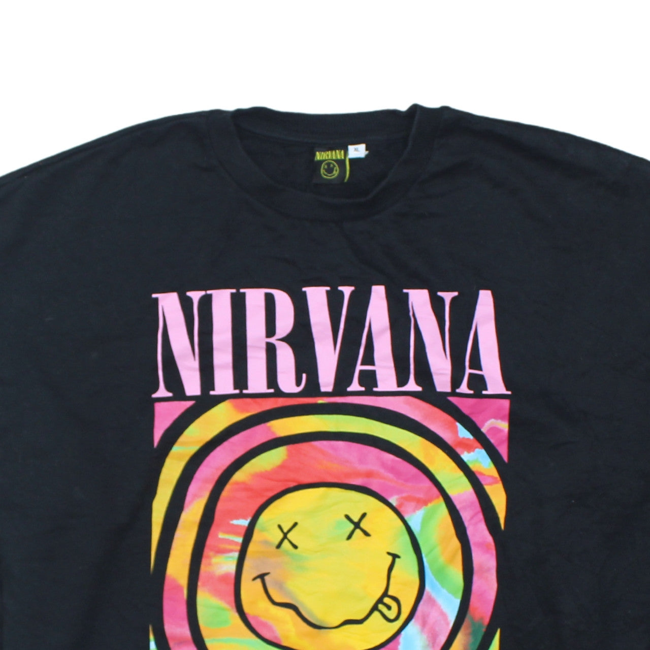 Womens UK Size XL Nirvana Black Pullover Sweatshirt