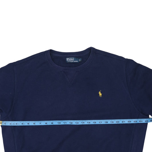Mens UK Size XL Ralph Lauren Blue Pullover Sweatshirt