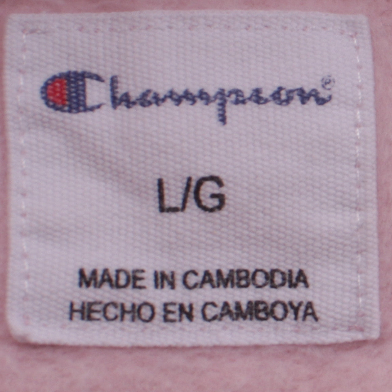 Womens UK Size L Champion Pink Pullover Hoodie