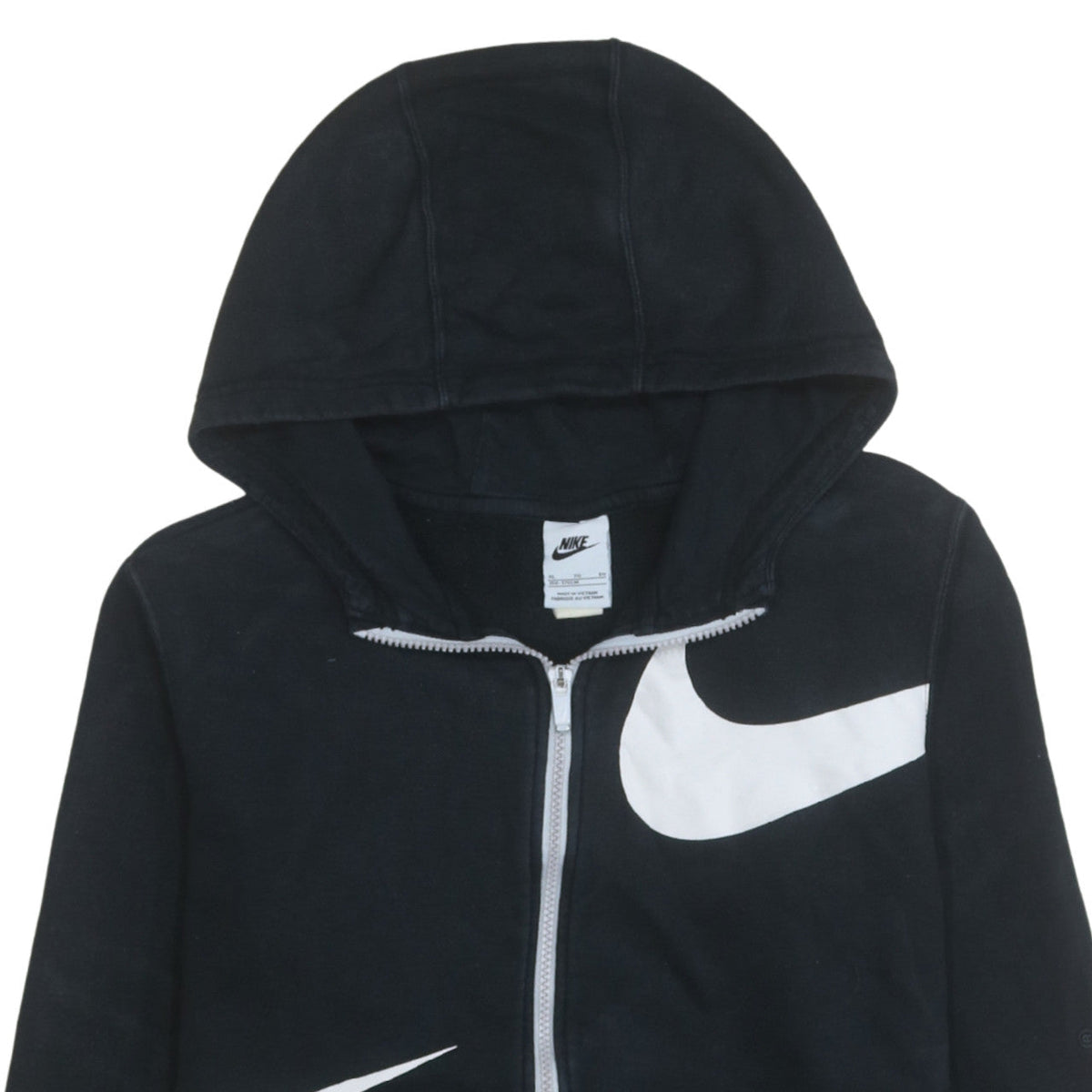 Additional view of Nike boys’ black full zip hoodie xl 158-170cm hooded sweatshirt