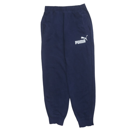 Womens UK Size S PUMA Regular Fit Sweatpants Blue Trousers