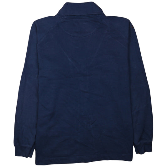 Chaps Men’s Blue Cotton Cardigan Size L Classic V-Neck Knit