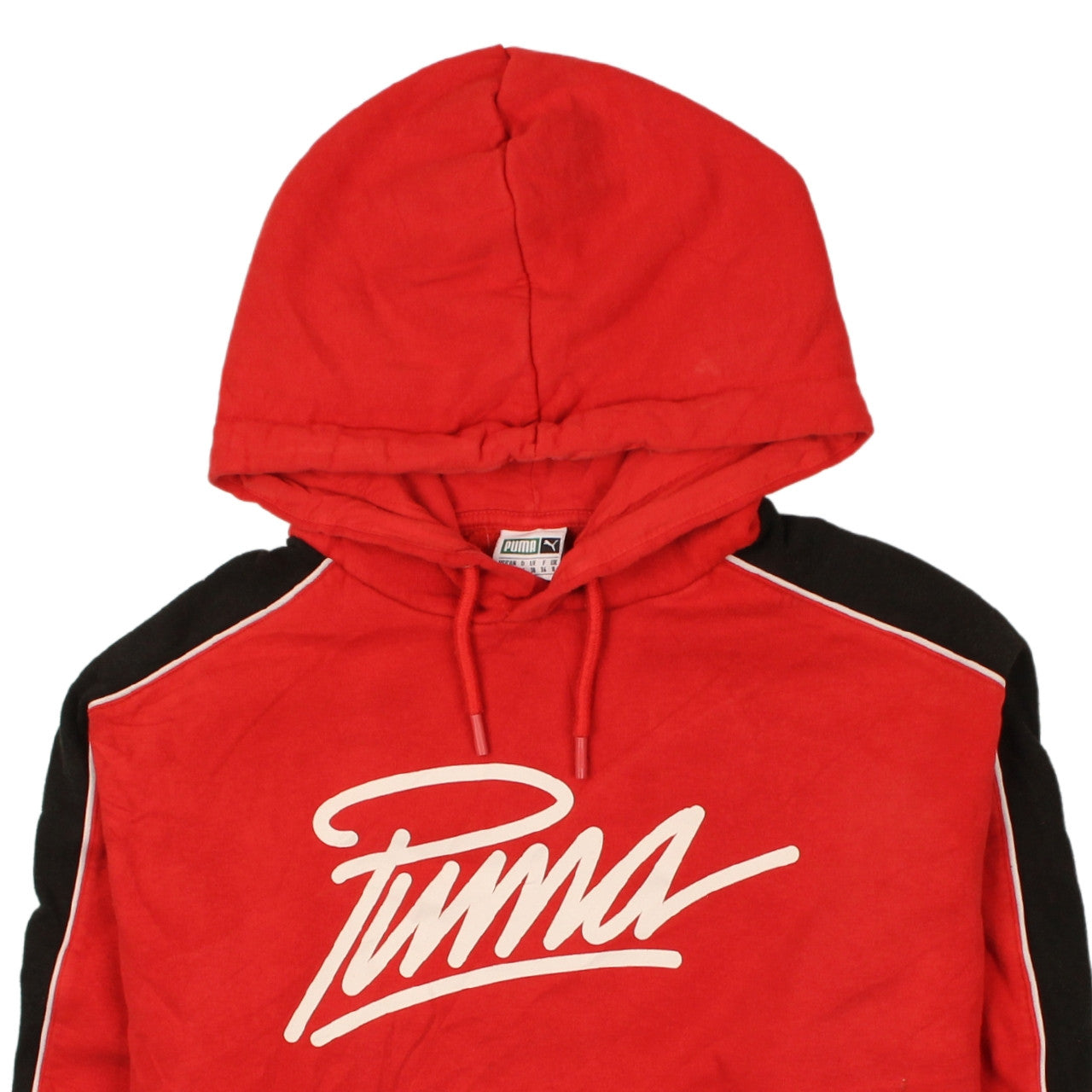 Womens UK Size 8 PUMA Red Pullover Hoodie