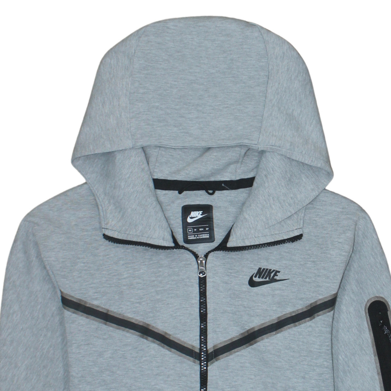 Mens UK Size XS Nike Grey Full Zip Hoodie