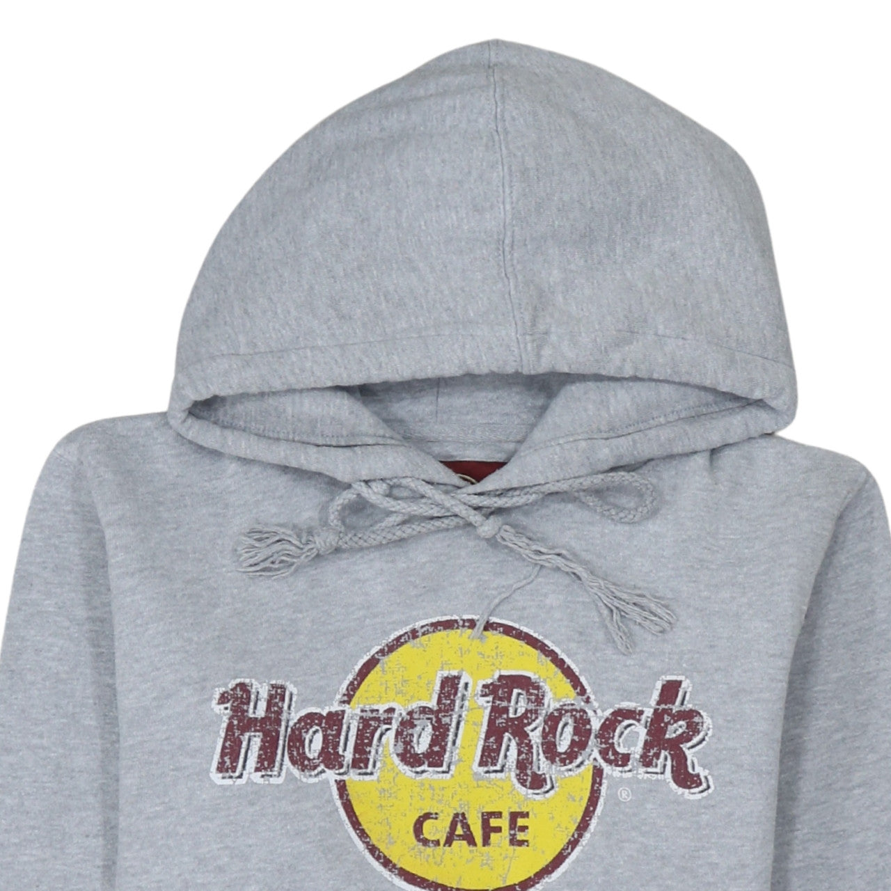 Womens UK Size S Hard Rock Cafe Grey Pullover Hoodie