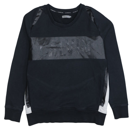 Calvin Klein Jeans Womens Black L Pullover Sweatshirt