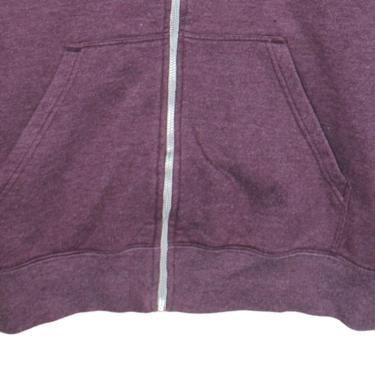 Additional view of Vans boys’ purple full zip hoodie, size M, cotton blend skateboard style
