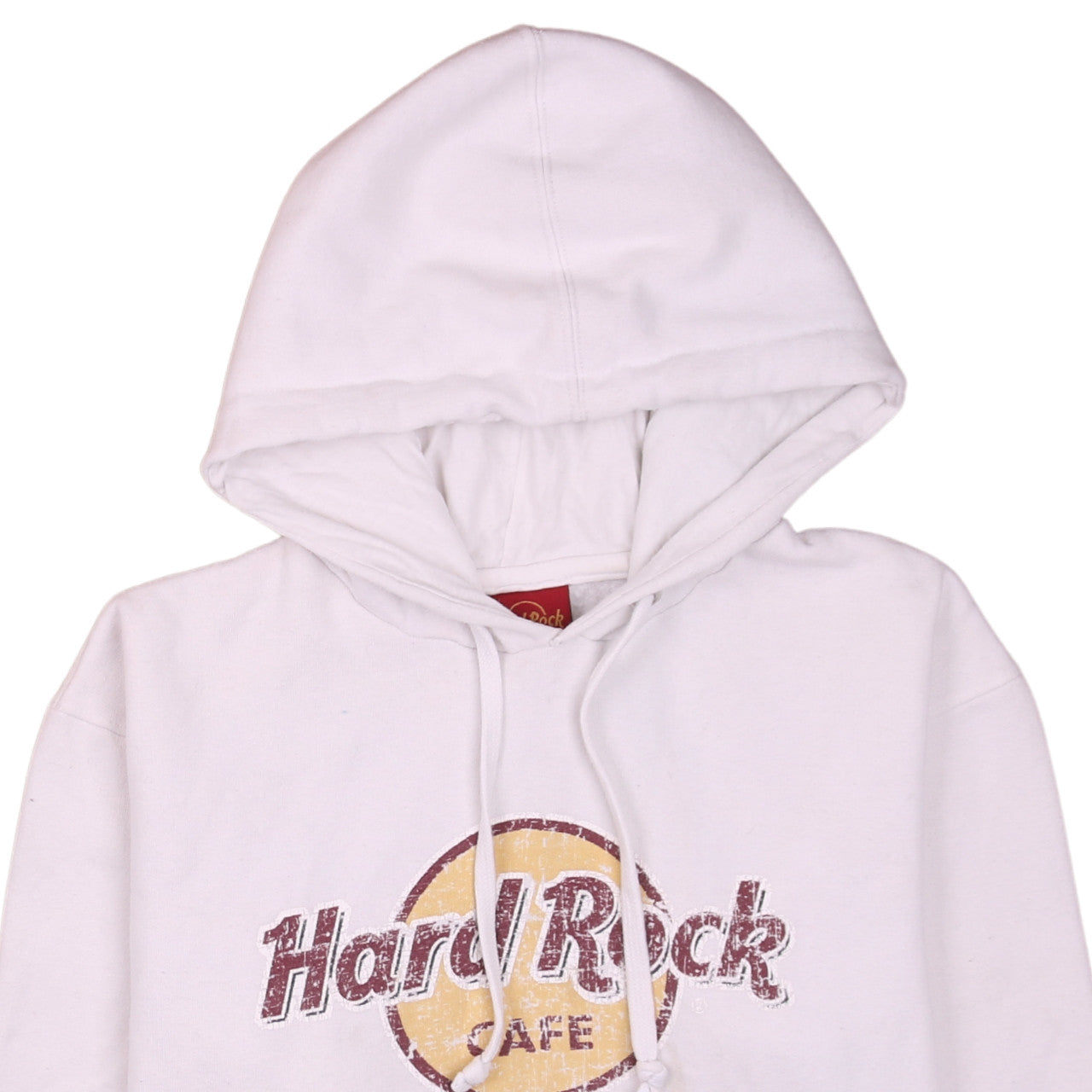 Womens UK Size XS Hard Rock Cafe White Pullover Hoodie