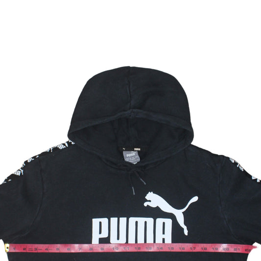 Mens UK Size M PUMA Black Pullover Hoodie