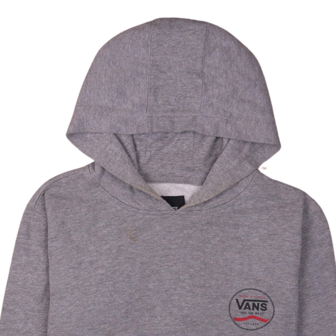 Womens UK Size L VANS Grey Pullover Hoodie