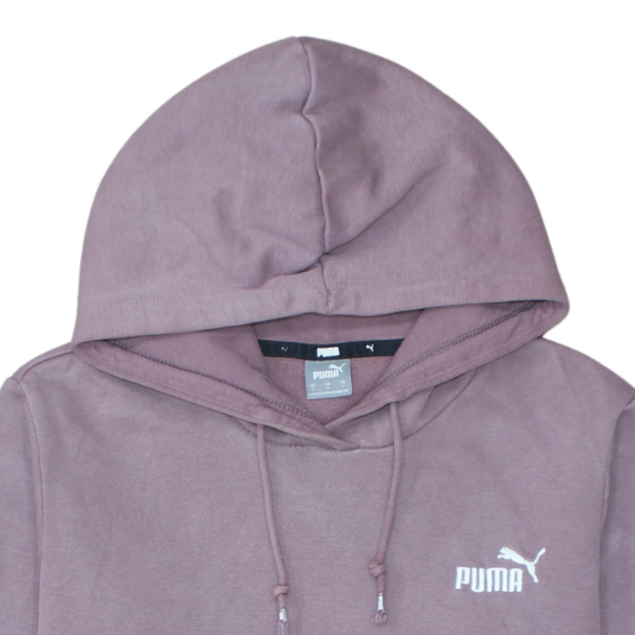 Womens UK Size L PUMA Purple Pullover Hoodie