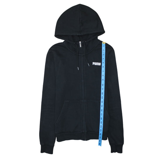 Womens UK Size 12 PUMA Black Full Zip Hoodie