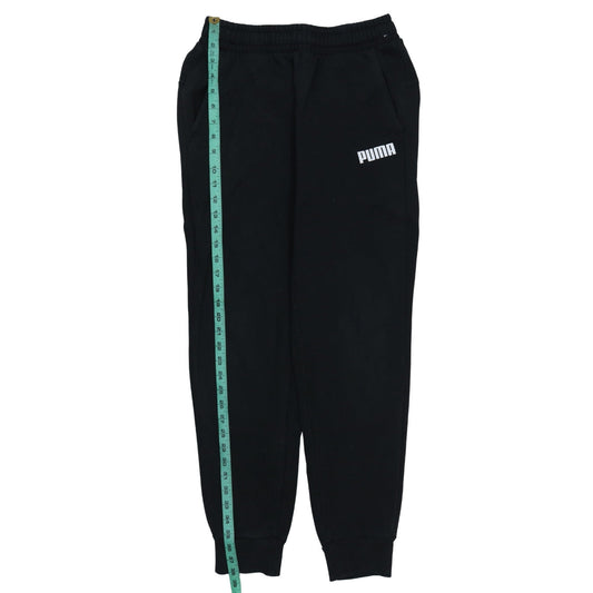 Mens UK Size S PUMA Regular Fit Jogger Black Trousers