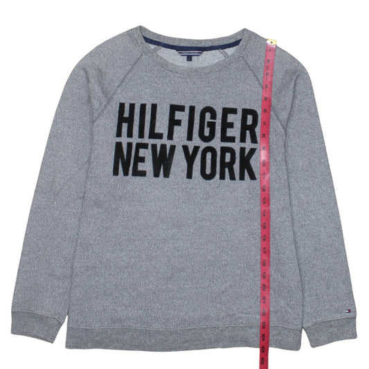 Mens UK Size L Tommy Hilfiger Grey Pullover Sweatshirt