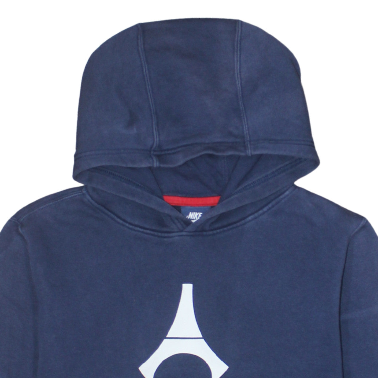 Nike Boys Blue Pullover Hoodie 13-15 Years PSG Logo Fleece Sweatshirt