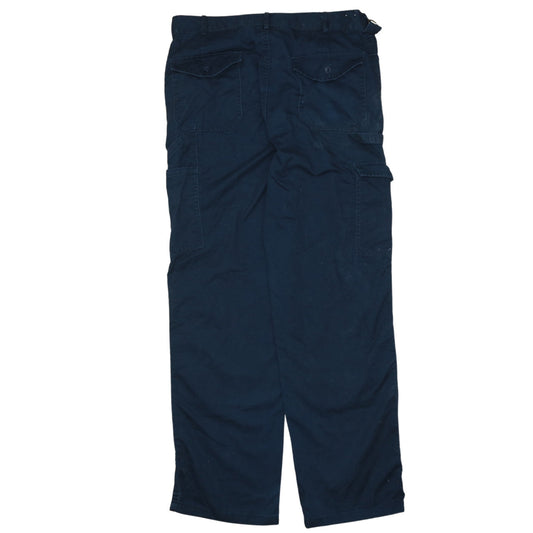 Mens UK Size 34R Dickies Regular Fit Cargo Blue Trousers