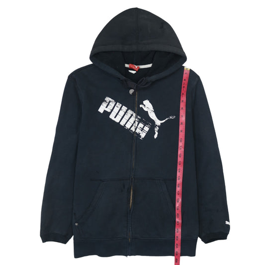 Mens UK Size M PUMA Black Full Zip Hoodie