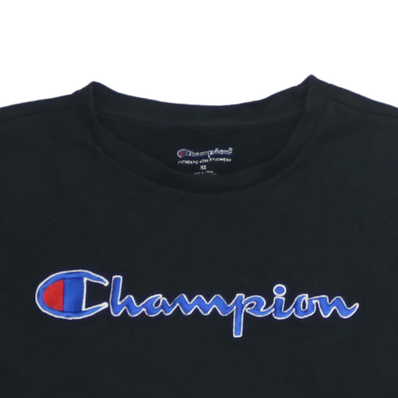 Womens UK Size XL Champion Black Pullover Sweatshirt