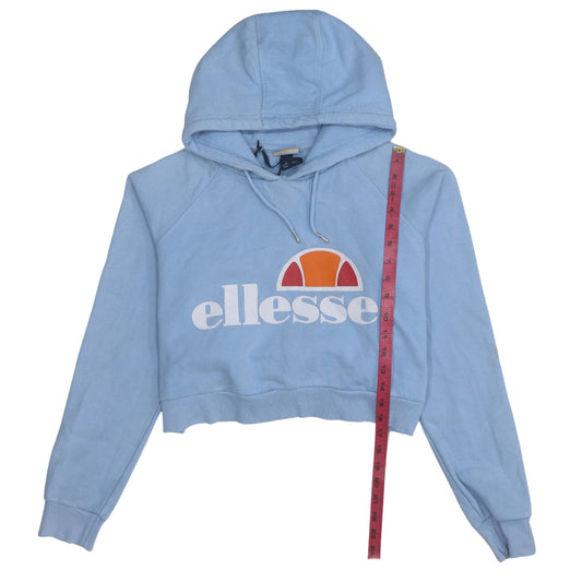 Womens UK Size 12 ellesse Blue Pullover Hoodie