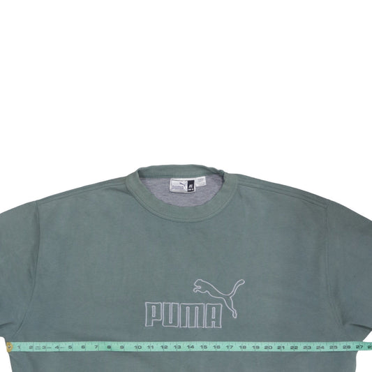 Mens UK Size XL PUMA Green Pullover Sweatshirt