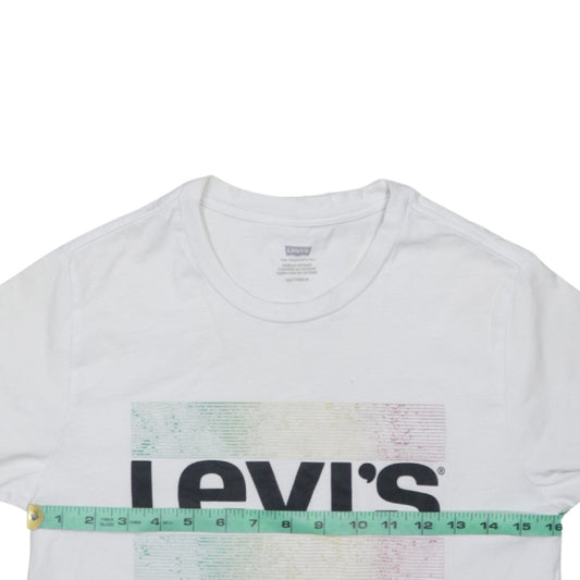 Mens UK Size XS Levi's White T-Shirt
